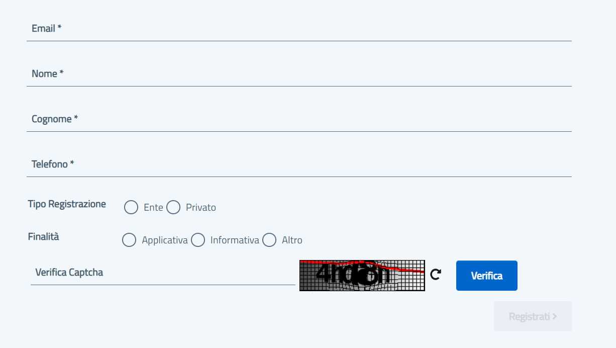 Richiedi Authorization ID
